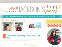 Tablet Screenshot of joyinjacksonsjourney.com